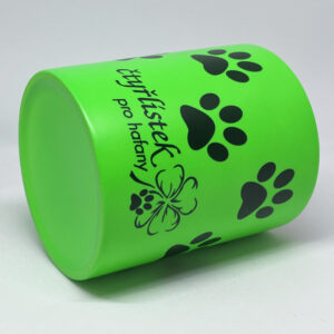 Neonový hrnek s ťapkami, zelený