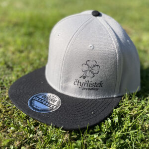 Kšiltovka s logem, šedo-černá