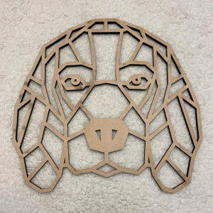 Dřevěný geometrický obraz Bígla, menší